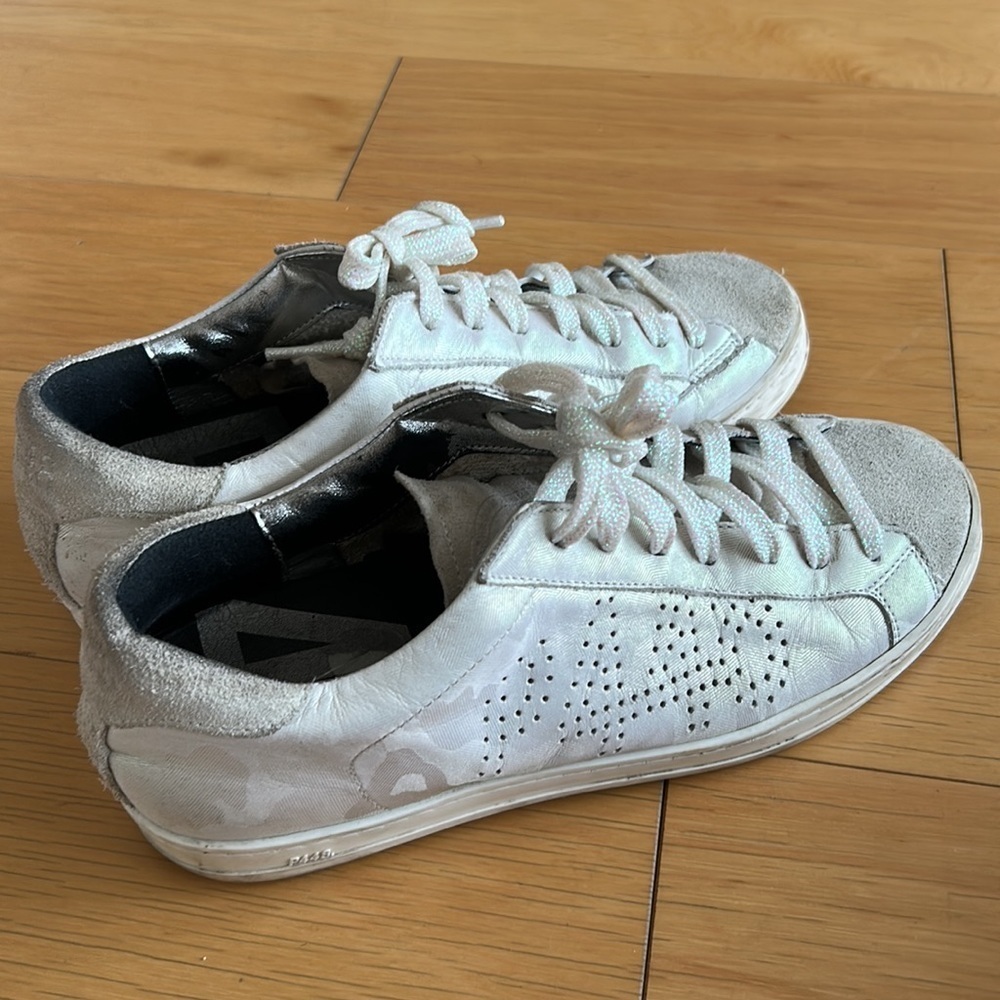 P448 white sneakers